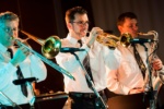 Bläser der Jazz-Combo LPO BB, Landespolizeiorchester, Landesvertretung Brandenburg - Jazz in den Ministergärten 2017
